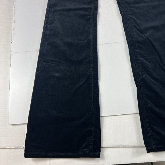 Adriano Goldschmid Pant Women 27x33 High Rise Alexis Bootcut Black Velvet Tag 27 - Picture 5 of 16